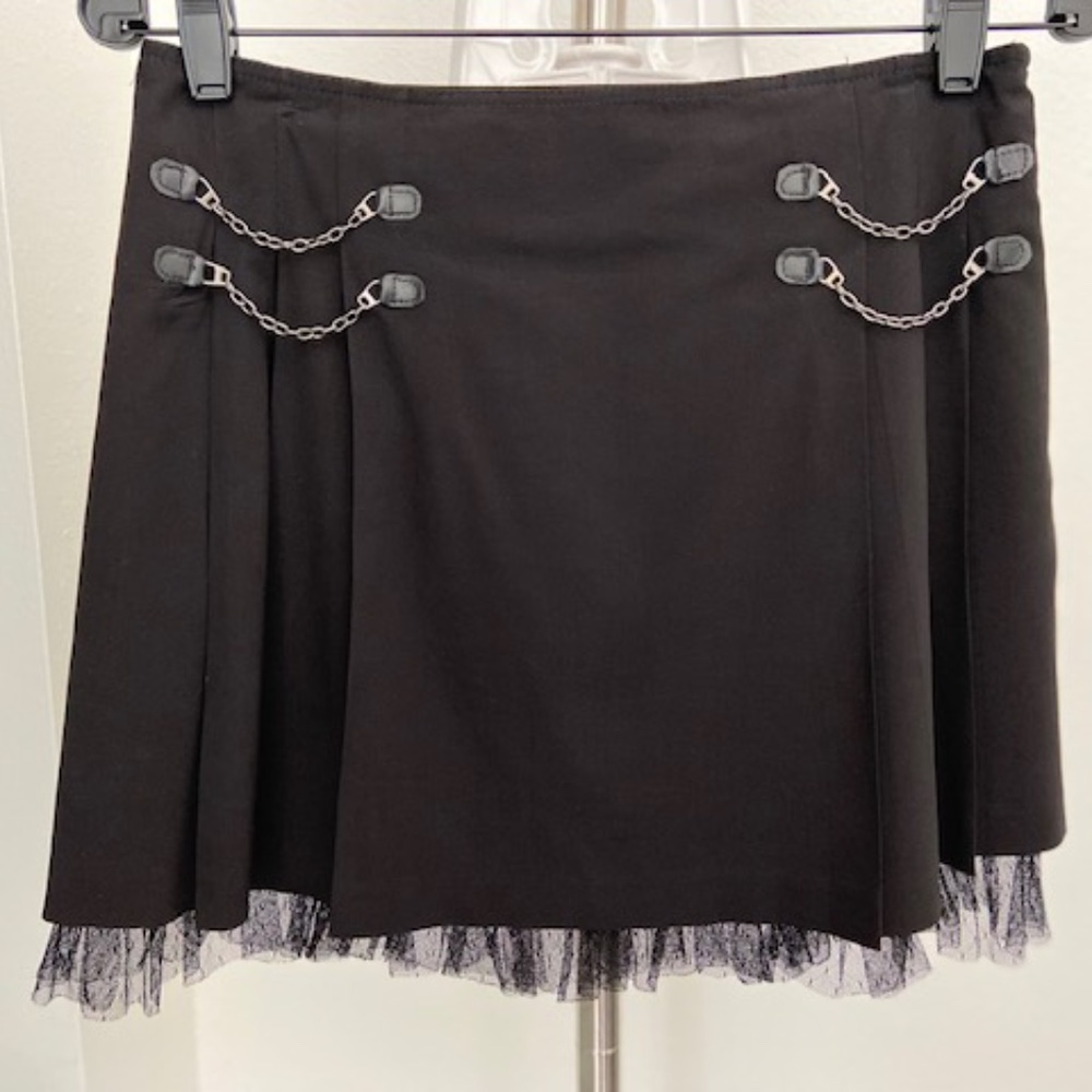 CYNTHIA STEFFE black pleated skirt